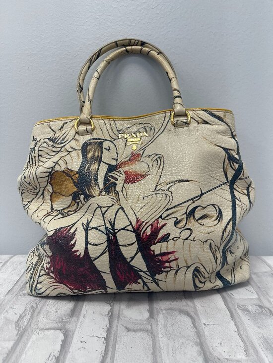 Prada Handbags - Prada x James Jean Cervo Lux Fairy Tote - RARE & UNIQUE - Preowned